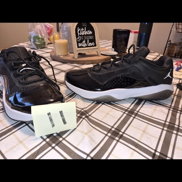 Jordan Black and White Athletic Shoes - Picture 1 of 1